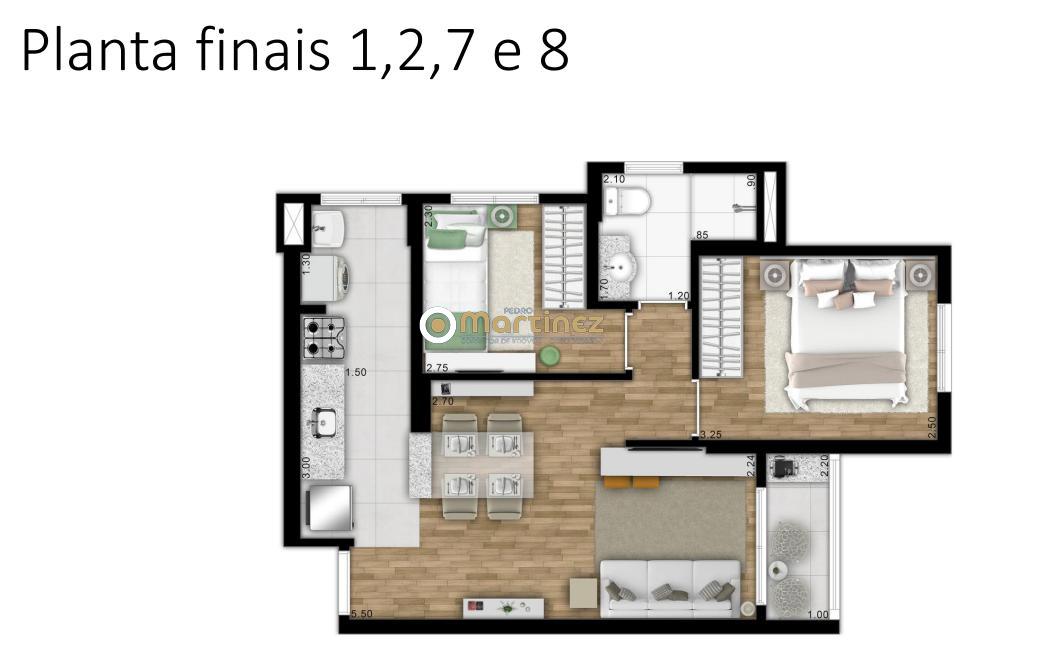 Apartamento, 2 quartos, 45 m² - Foto 3