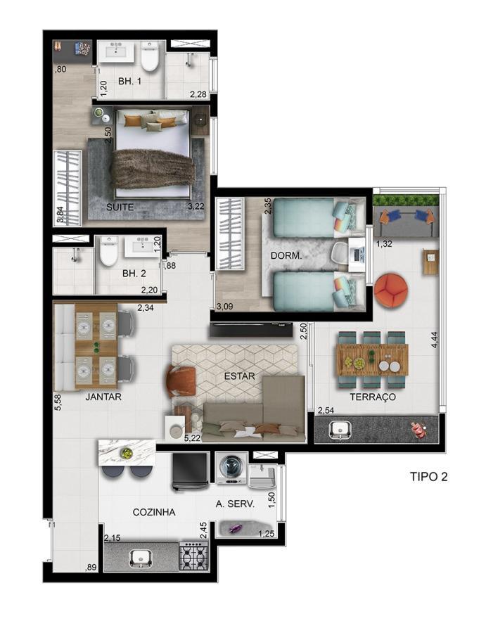 Apartamento, 2 quartos, 67 m² - Foto 13