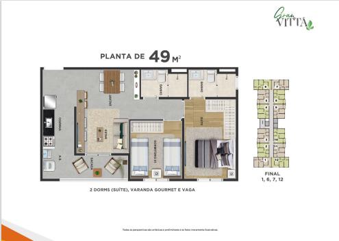 Apartamento à venda com 2 quartos, 47m² - Foto 6