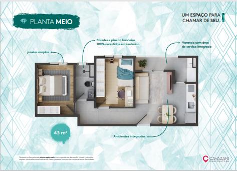 Apartamento, 2 quartos, 43 m² - Foto 27