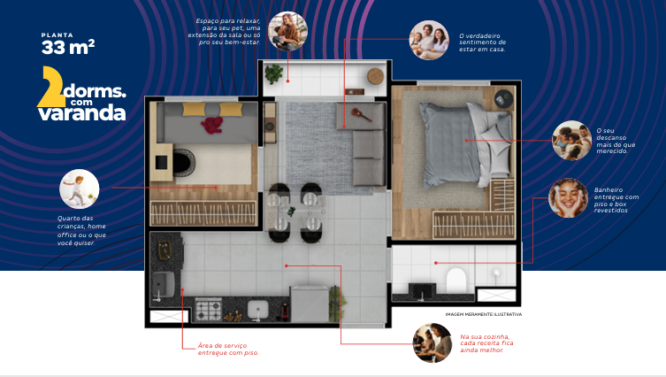 Apartamento, 2 quartos, 33 m² - Foto 23