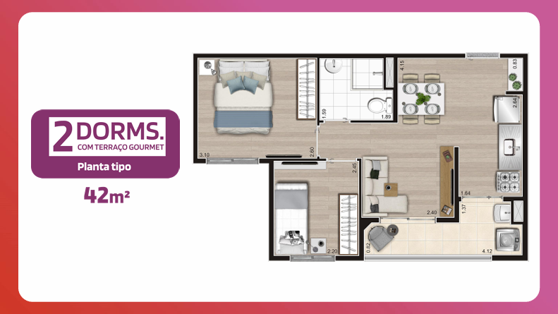 Apartamento, 2 quartos, 47 m² - Foto 10