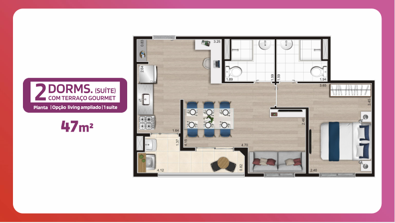 Apartamento, 2 quartos, 47 m² - Foto 13