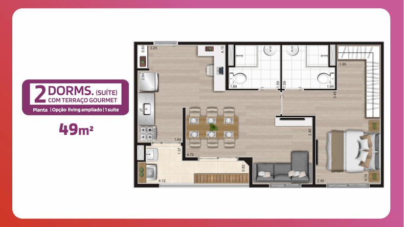 Apartamento, 2 quartos, 47 m² - Foto 15