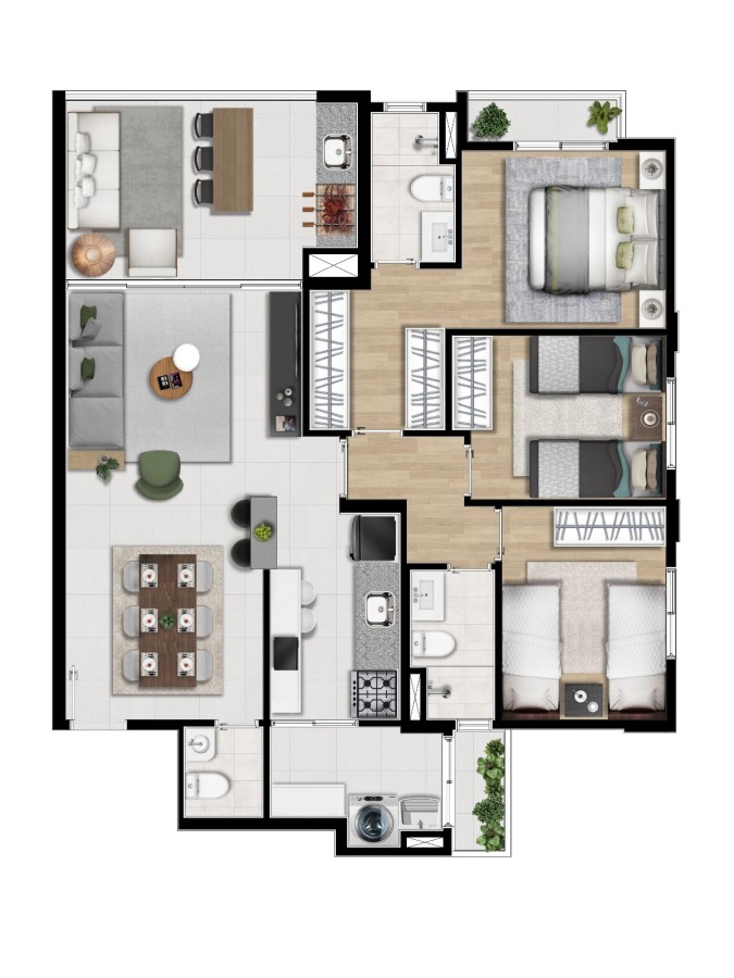 Apartamento, 3 quartos, 98 m² - Foto 6