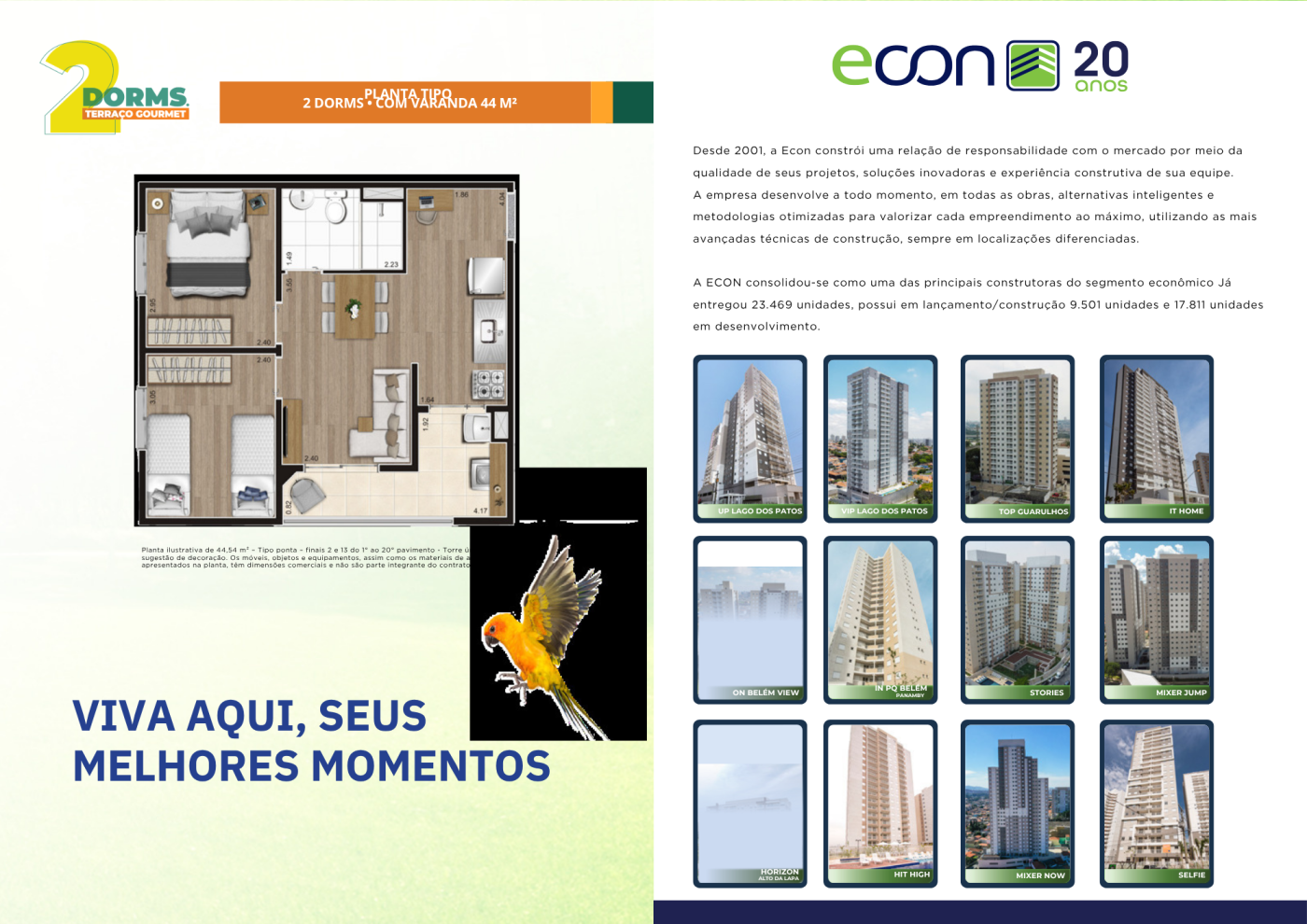 Apartamento à venda com 2 quartos, 44m² - Foto 11