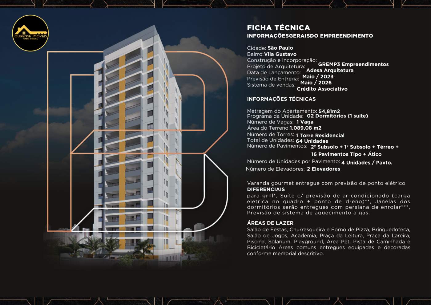 Apartamento à venda com 2 quartos, 54m² - Foto 5